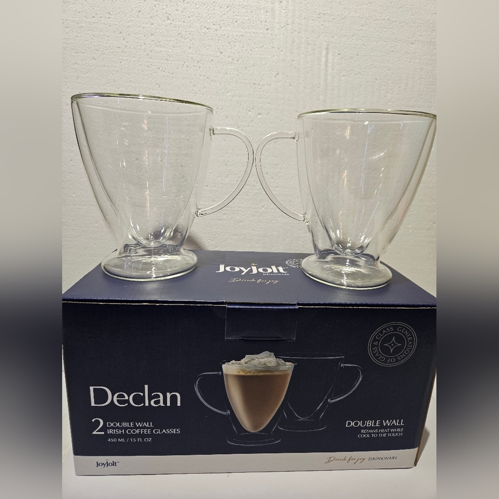 Joy Jolt Double Wall Irish Coffee Glasses